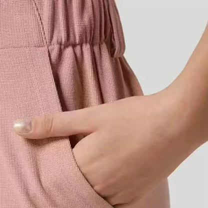 Wide Leg Pants Elegant Loose Office Women Pants Fashion High Waist Straight Trousers Casual Chic-Spliced Full Length Lady Pants